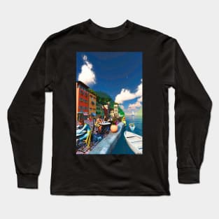 Cafe by the Sea Long Sleeve T-Shirt